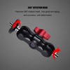 POYINCO Ballhead Arm Super Clamp Mount Double Ball Head Adapter