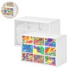 2Pcs Mini Plastic Drawer Organiser, Desk Storage Organizer with 9