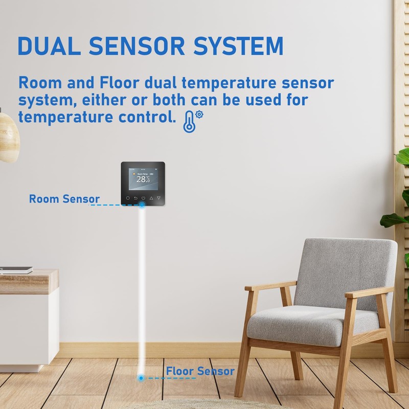 Underfloor Heating Thermostat Smart Temperature Controller Digital Proframmable Thermostat for