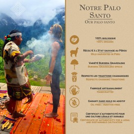 Palo Santo Incense Wood / Incense Sticks Ideal for Powerful Ceremonies and Liberating Cleaning Rituals Aromatic Palo Santo Sticks