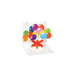 Surprise Balloons Mini Pop-Up Birthday Greeting Card Up With Paper Pop Ups 46487