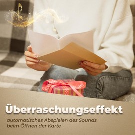 Individualisierbare Grußkarte mit Audio-Aufnahmefunktion Gestalte festliche Grüße mit Songs, Sprachbotschaften, Bildern und deinen persönlichen Worten – die Karte mit Soundeffekt (kraft)