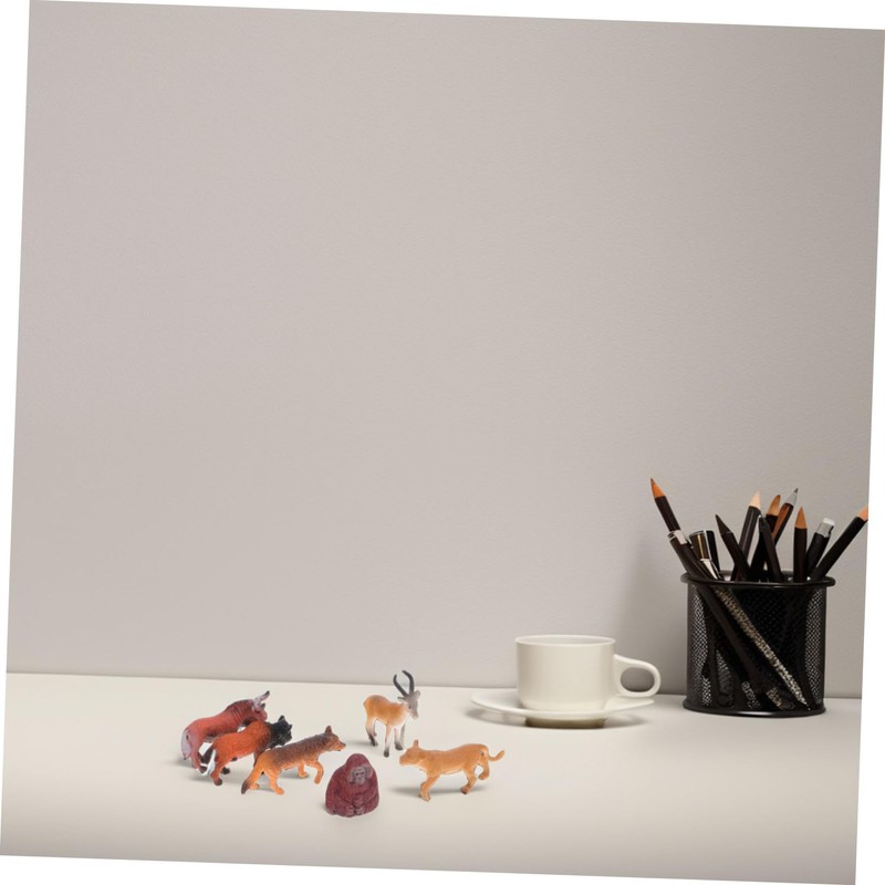 ORFOFE Sturdy Resin African Wildlife Figures 6pcs Mini Animal Models