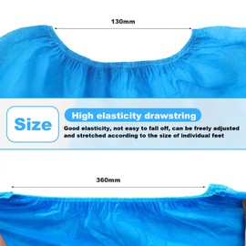 Kongkee 100 PCS Disposable Shoes Covers, Blue, Non-Woven Shoe Protectors for Indoor & Outdoor, Duty Dust Proof Shoe & Boot Covers(Blue)