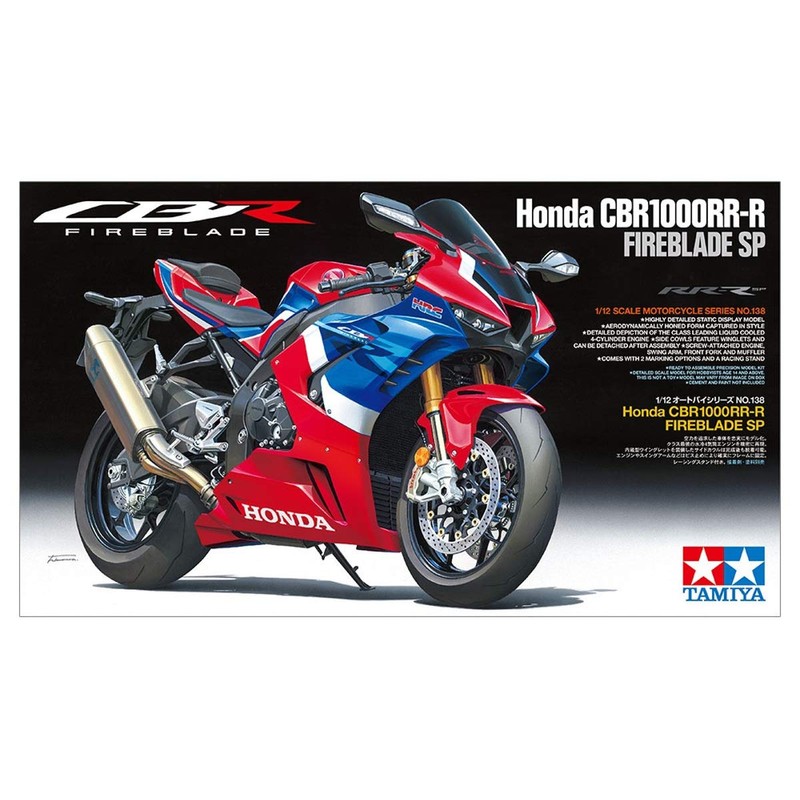 Tamiya 1/12 Motorcycle Series No. 138 Honda CBR 1000RR-R FIREBLADE