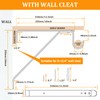 LANMIERT Heavy Duty Closet Rod Bracket, Adjustable Closet Shelf &