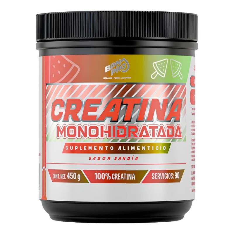 Creatina Monohidratada BPN Pro Sabor Sandía de 450 g para