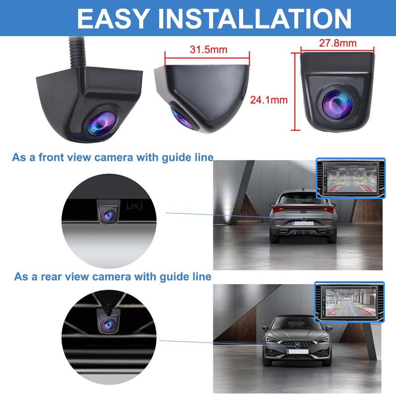KAOLALI HD Backup Camera, Clear Night Vision and Super Wide