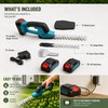 2-in-1 Cordless Hedge Trimmer and Grass Shear – 21V Handheld
