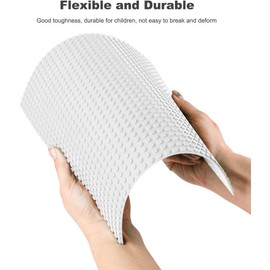 LVHERO Classic Baseplates Building Plates for Building Bricks 100% Compatible with All Major Brands-Baseplate, 10" x 10", Pack of 16 (White)