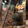 Dilwe Rocket Stove, Portable Stainless Steel Camping Burner, Removable Backpack