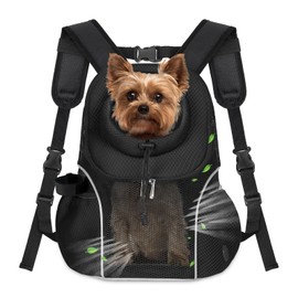 WOYYHO Pet Dog Carrier Backpack, Ventilated Mesh Small Dog Front Backpack