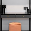 KOPPALIVE 5-Pack Solid Brass Cabinet Knobs, Semicircle Gold Drawer Knobs,
