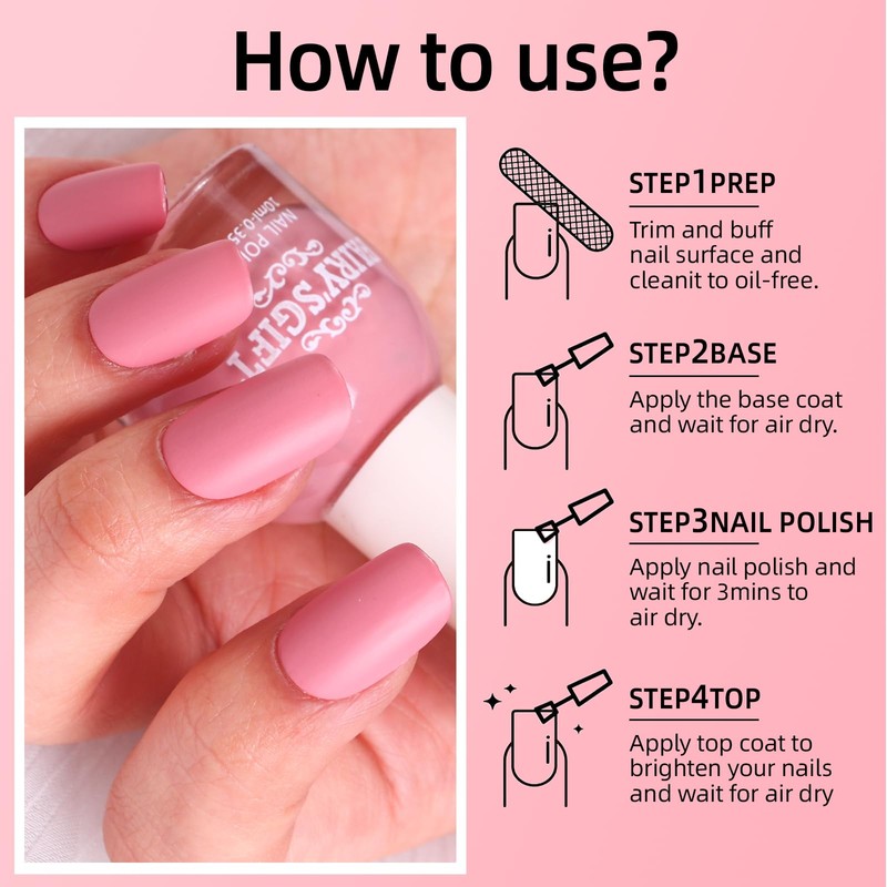 Major Dijit Matte Nail Polish Air Dry Nail Art Varnish