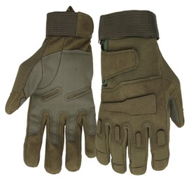 Mimicool Herren Outdoor-Handschuhe Full Finger Military Tactical Handschuhe Anti-Rutsch Verschleißbeständige Fahrrad-Radfahren Motorrad-Handschuhe (Army Green, M)