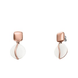 Skagen Women's Earrings, Stainless Steel or Semi-Precious Metal, with Fastening Clasp, Stainless Steel, No Gemstone