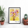 Andy Warhol Yellow Flowers Framed Poster aoipro (Black Frame)