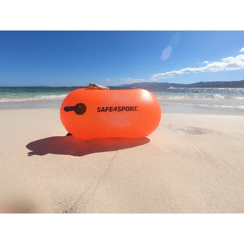 SAFE4SPORT BasicSwimmer - Inflatable Safety Buoy for Swimming - Lightweight