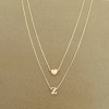 Collar De Corazón Con Inicial Collares Para Mujer