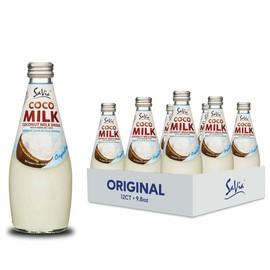Savia - Coconut Milk Drink, Quality Coconut - Based Beverage, Made with Real Coconut Pulp & Natural, Delicious & Refreshing, Vegetarian, Gluten-Free (9.8oz, 12-pack) - flavor : Strawberry