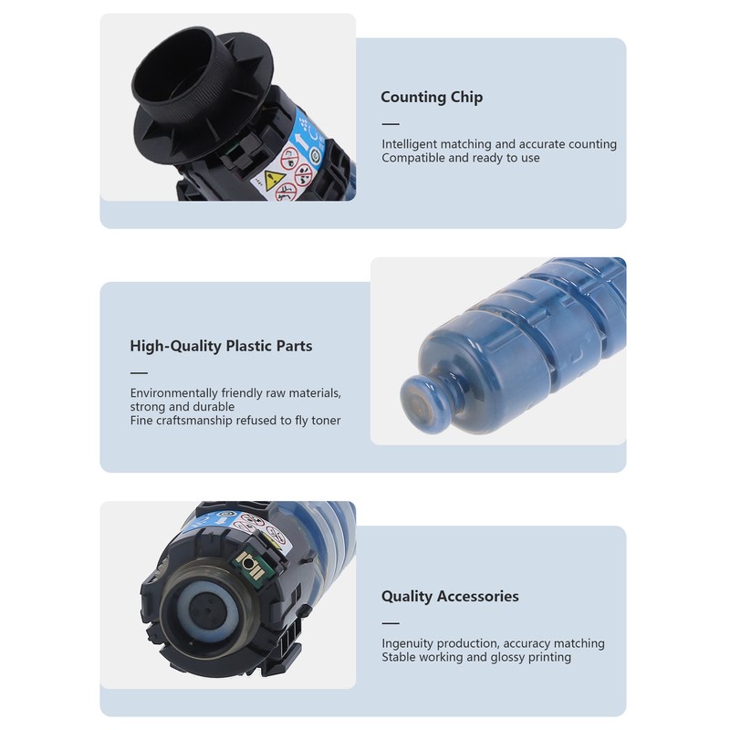 Cartridge ABS Blue Toner Cylinder Replacement Copier Accessories for Ricoh