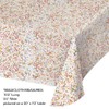 Trendware Confetti Sprinkles Plastic Tablecloths, 3 Count