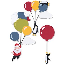 Sizzix Sizzx Thinlits Die Set 10PK Festive Sky Party by Olivia Rose | 665948 | Chapter 3 2022, Multicolor