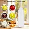 4PCS 240ml/8oz Squeeze Bottles, Plastic Condiment Bottle with Twist On