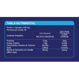 Nls Essentials Quercetina Antioxidante Antiinflamatorio Natural 60caps 544mg Por Dosis