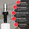 Soap Dispenser for Kitchen Sink (Brushed Nickel), Fit 1-to-1.25-inch Hole,
