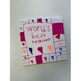 Absorbent White Stone Trivet Blanks for Crafters - 6-Pack - 7" x 7" use with Permanent Colored Markers (not Included) - Make Your own DIY Heat Resistant Potholder! (SJT00027)