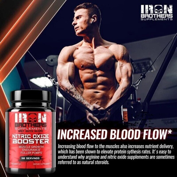 Unbranded Nitric Oxide Supplement Capsules Help The Cardiovascular System To