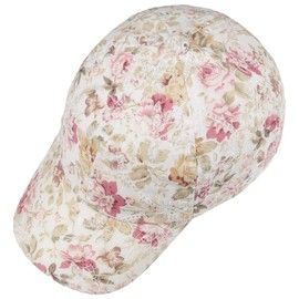 Lipodo Lace Flowers Girls' Cap (Head Height Approx. 6 cm) - Children's Hat with Cotton - Velcro Closure - Summer Hat with Cotton Lining - Peaked Cap Spring / Summer, pink