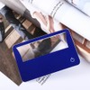 1 Pc Blue Portable Credit Card Magnifying Glass, Book Small