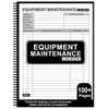 Equipment Maintenance Log Book: Large Print 8.5" x 11" 100+