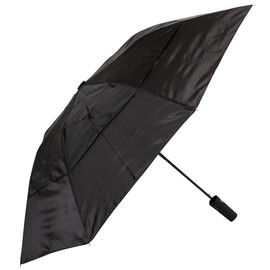 Coopers of Stortford Strongest Windproof Umbrella, Folding, 41CM/ 16IN Long (Black)