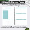 Undated A5 Weekly Planner, Weekly Appointment Calendar with To-Do List,