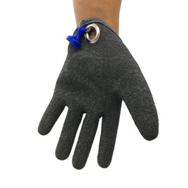 Inf-way Fishing Glove with Magnet Release, Fisherman Professional Catch Fish Gloves Cut&Puncture Resistant with Magnetic Hooks Hunting Glove 1pcs (Left, L)