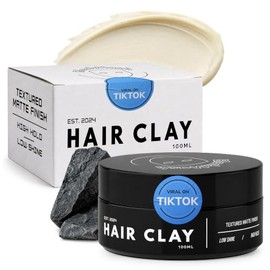 BlackMask Arcilla Para El Cabello Para Hombres(352 Oz) Fcil De Aplicar Agrega Textura Y Volumen Al Instante Acabado Mate Fijacin Fuerte Arcilla Para  