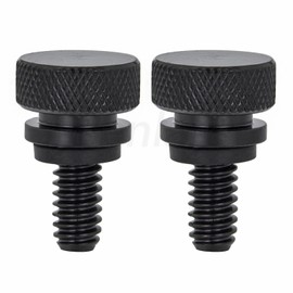 Benlari Seat Bolt Screw Black Stainless Steel Fender Seat Bolts 1/4"-20 Thread Compatible for Harley Davidson Sportster Touring Softail Dyna Street Glide Road King Road Glide Electra Glide CVO 1997-21