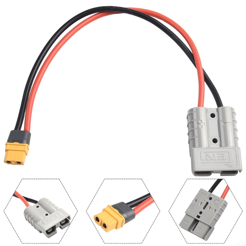 Anderson Plug to XT60 Adapter to Solar Panel Connector 50A