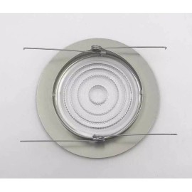 ECO LIGHTING 5 Inch Recessed Can Light  Shower Trim Glass Lens Brushed Chrome 5007-CH