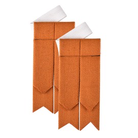 DSS KILT Scottish Traditional KILT HOSE FLASHES for Men-Men's Kilt Accessory (Acrylic Wool, lain Saffron Tartan)