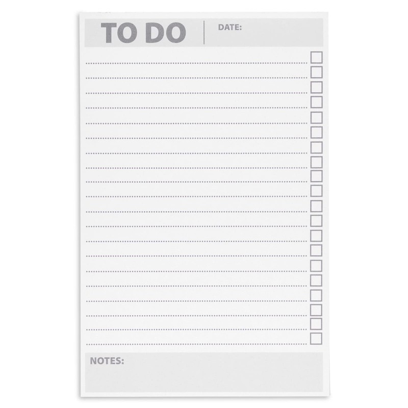6 Pack To Do List Notepads, Daily Reminder Checklist (8.5