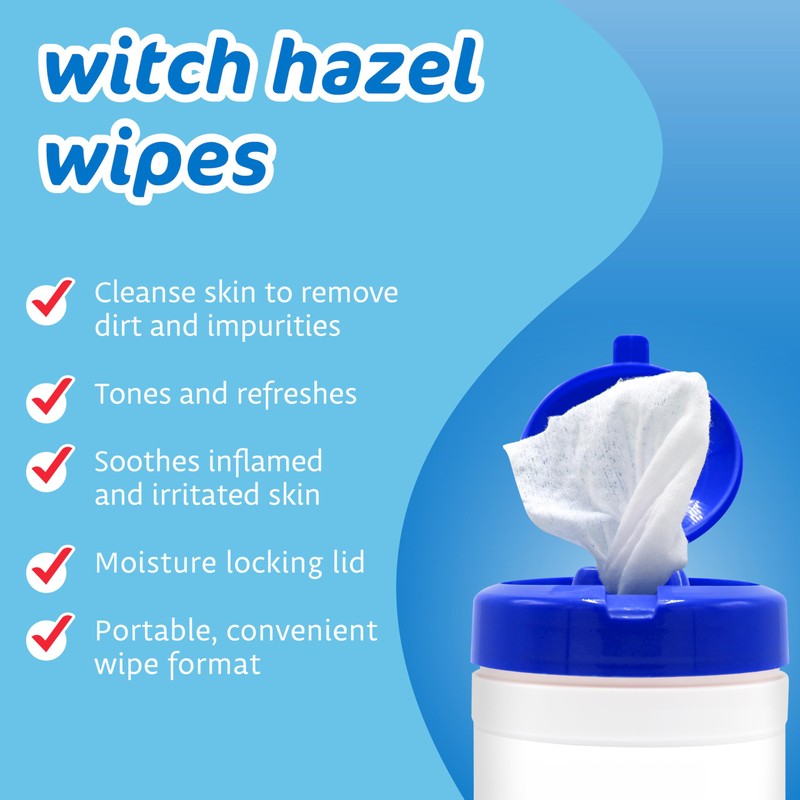 The Pharma-C Company Witch Hazel Wipes [40 Wipes] - Daily
