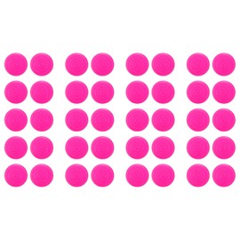 HARFINGTON 20 Pairs Glasses Ear Grip Silicone Double Holes Type 13.7mm Eyeglasses Temple Grips Retainer Anti Slip Soft Eyeglass Ear Grips for Eyeglasses Sunglasses Sport Glasses, Rose Red