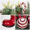 Arborus Christmas Table Decorations 12.9" Santa Boot Christmas Ornament with