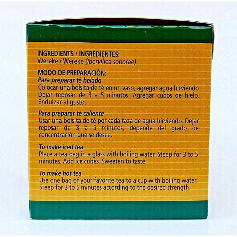 Platimex 2 Boxes TE DE WEREKE Tea 50 bags 1.5