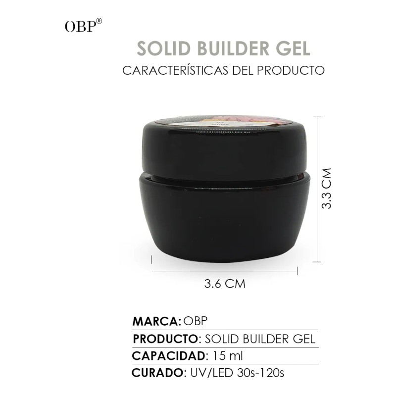 Polygel Sólido Para Diseño Uñas Extensión 15ml Obp