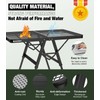 Raynesys Foldable Grill Table with Mesh Desktop, 200lbs 3Ft Portable